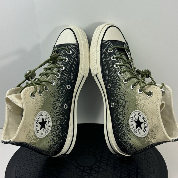 Converse Chuck 70 Hi Mens Size 7 Womens Size 9 Splatter Green Sneakers - Picture 6 of 8